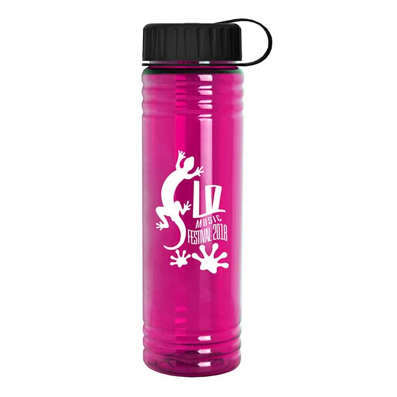 24 oz. Slim Fit Water Sports Bottle - Tethered Lid