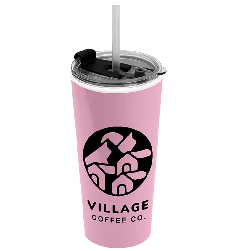 Garyline® Roadmaster Travel Tumbler with 2-in-1 Lid with Straw - 18 oz.