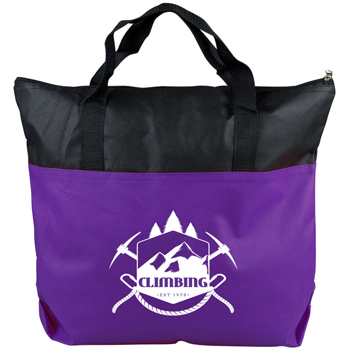 The Colleague - 2-Tone Non-Woven Zip Tote