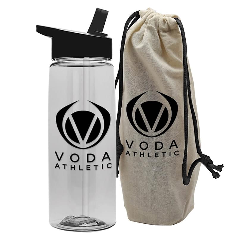26 oz. Tritan Flair Bottle in a Cotton Tote