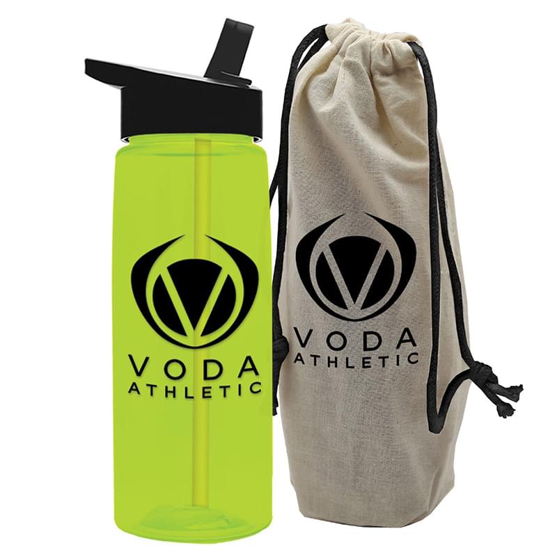 26 oz. Tritan Flair Bottle in a Cotton Tote