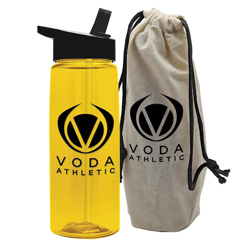 26 oz. Tritan Flair Bottle in a Cotton Tote