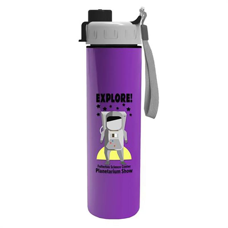 Chiller Insulated Bottle with Quick Snap Lid (16 Oz., Screen Print)