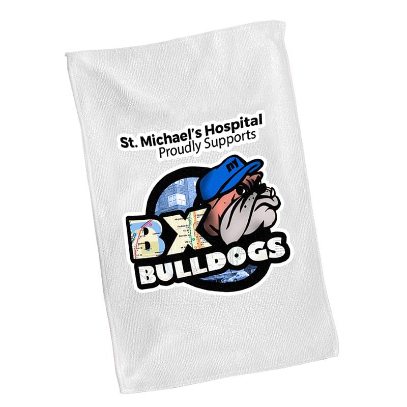 Microfiber Rally Towel - White - Digitally Printed