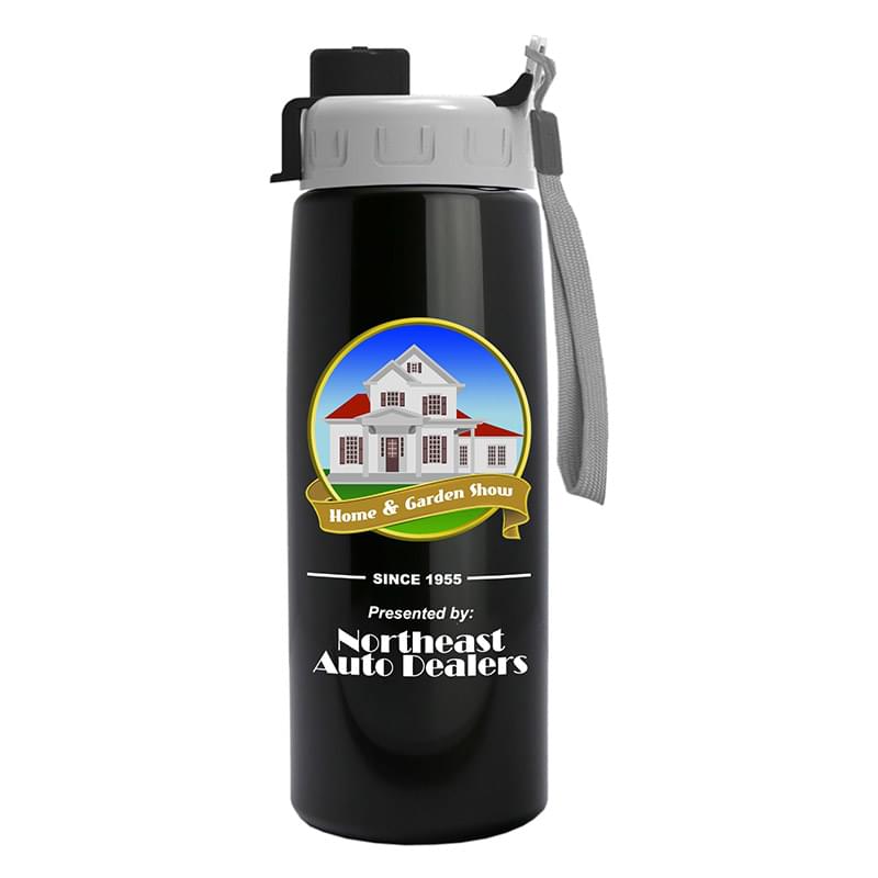 26 oz Metalike Flair Bottle - Quick Snap Lid - Digital