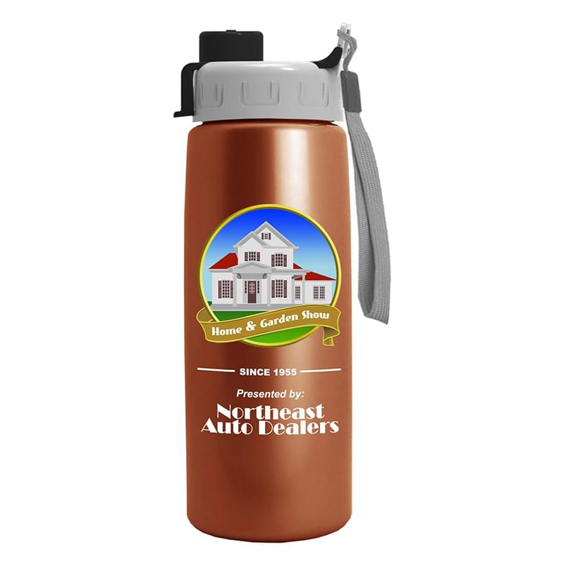 26 oz Metalike Flair Bottle - Quick Snap Lid - Digital