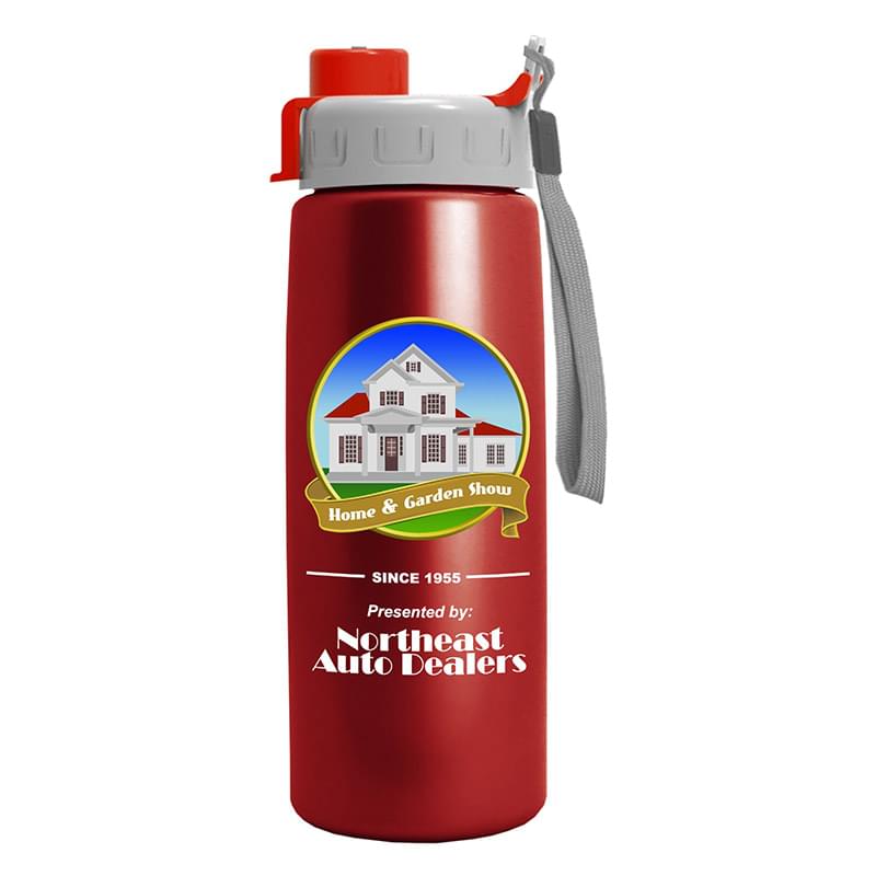 26 oz Metalike Flair Bottle - Quick Snap Lid - Digital