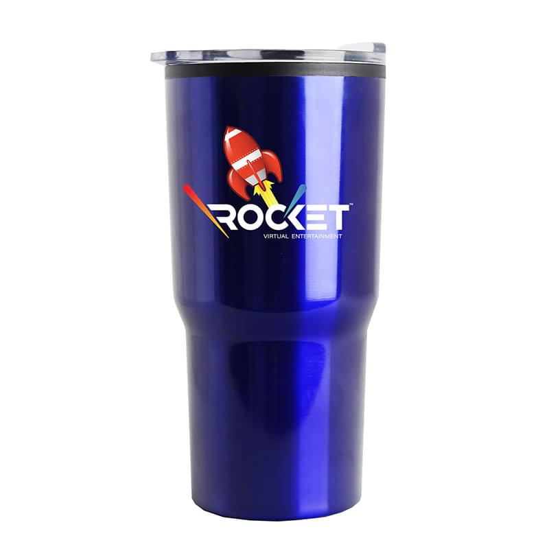 The Carova - 18 oz. Stainless Steel Auto Tumbler - Full Color Imprint