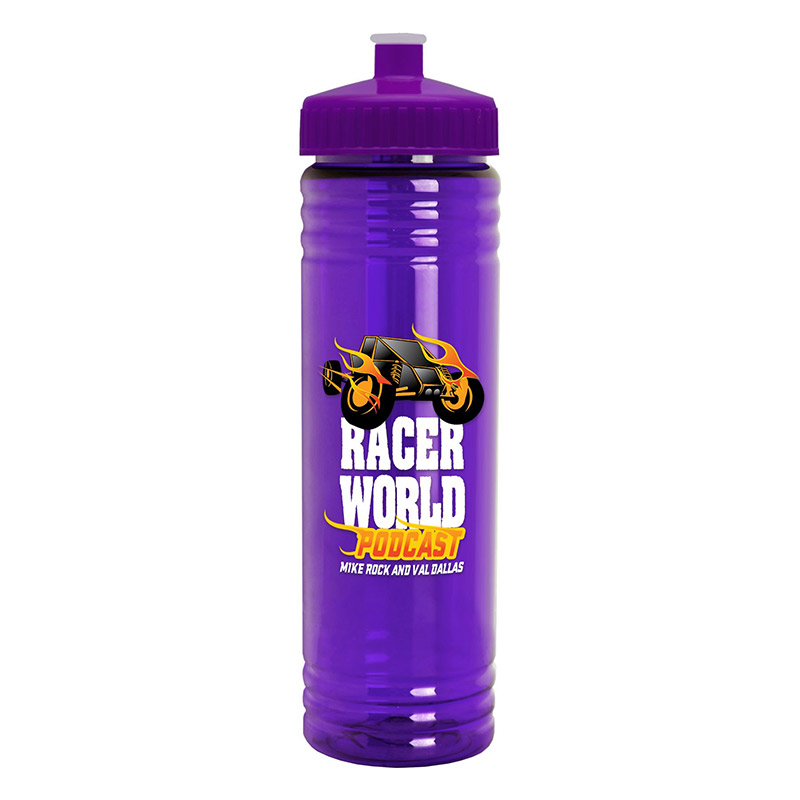 24 oz. Slim Fit Water Bottle with Push-Pull Lid - Digital