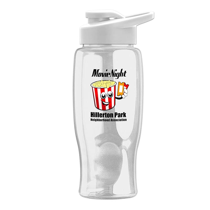 Poly-Pure - 27 oz. Bottle - Drink-Thru Lid - Digital