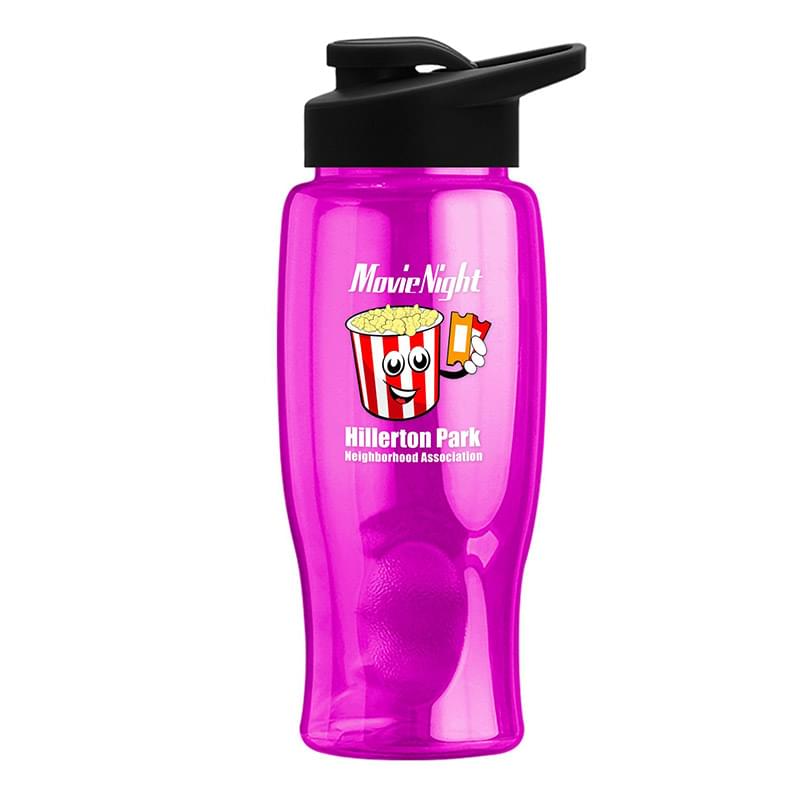 Poly-Pure - 27 oz. Bottle - Drink-Thru Lid - Digital