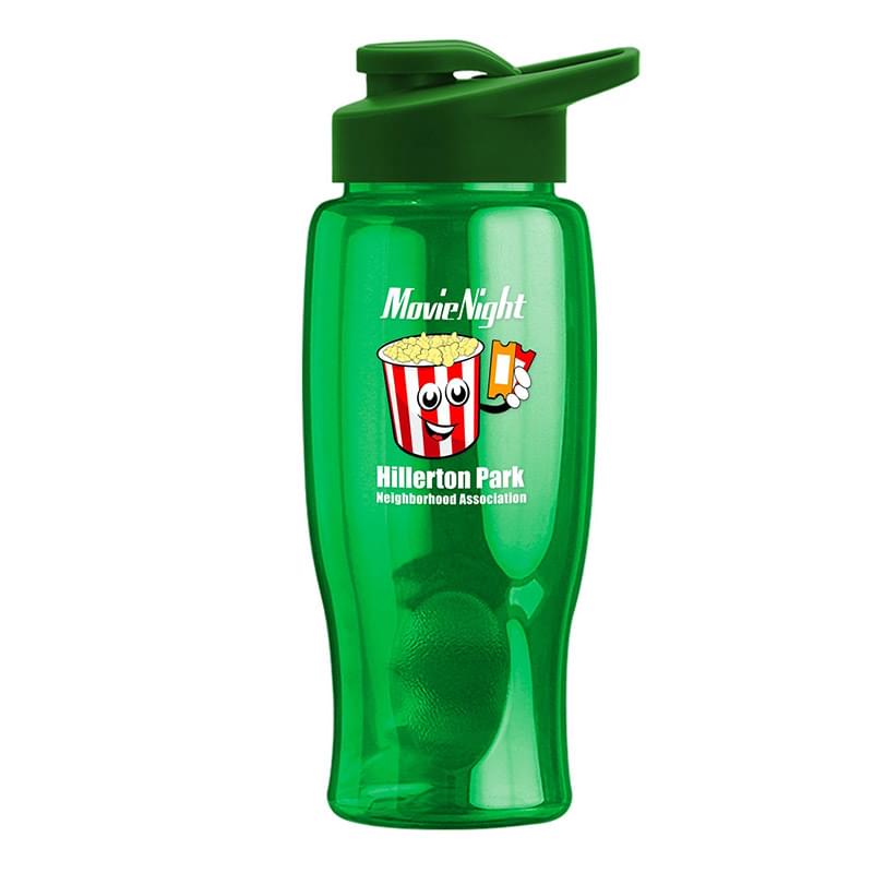 Poly-Pure - 27 oz. Bottle - Drink-Thru Lid - Digital