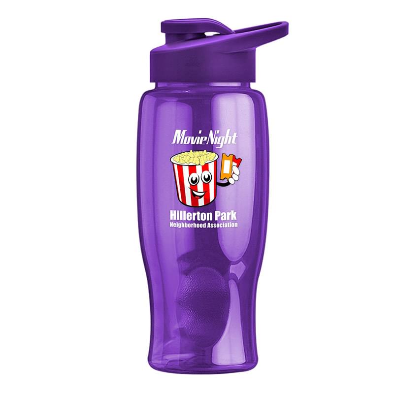 Poly-Pure - 27 oz. Bottle - Drink-Thru Lid - Digital