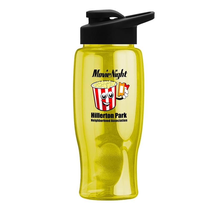 Poly-Pure - 27 oz. Bottle - Drink-Thru Lid - Digital