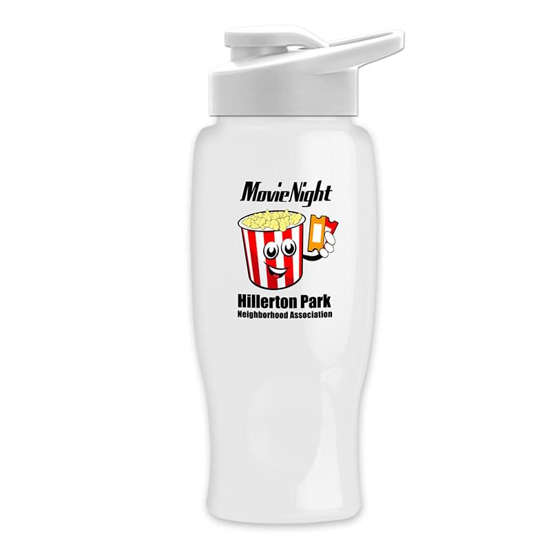 Poly-Pure - 27 oz. Bottle - Drink-Thru Lid - Digital