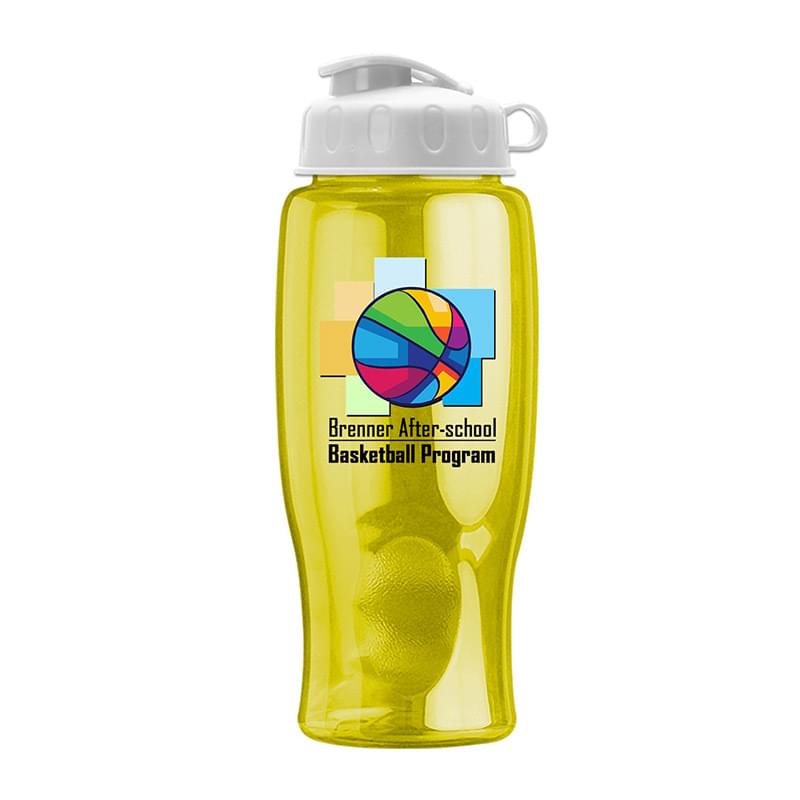 27 oz. Transparent Bottle - Flip Lid - Digital