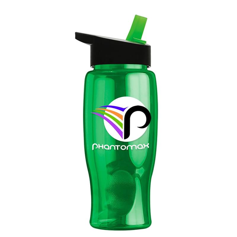 Poly-Pure - 27 oz. Bottle -Flip Straw Lid - Digital