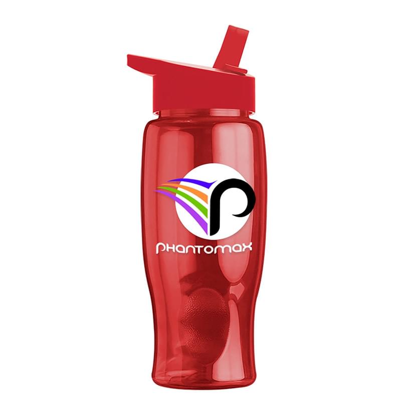 Poly-Pure - 27 oz. Bottle -Flip Straw Lid - Digital