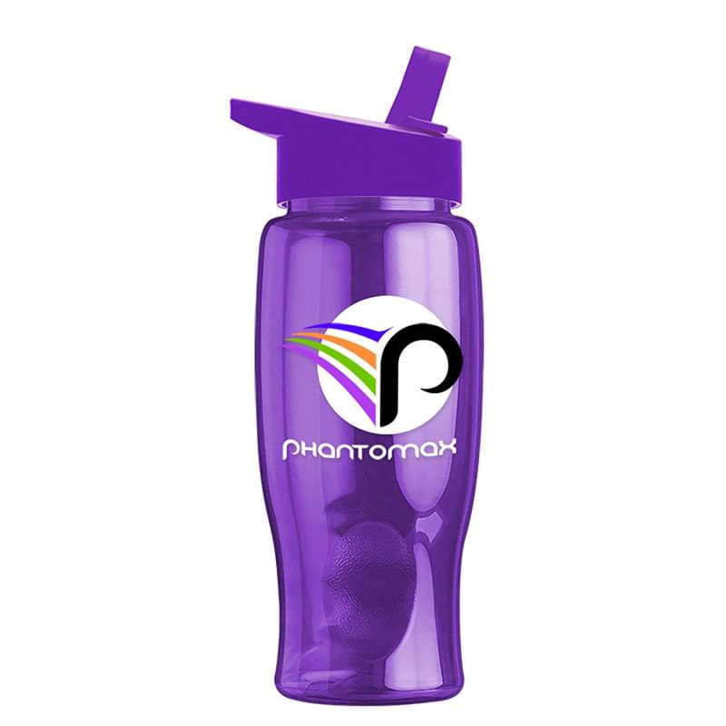 Poly-Pure - 27 oz. Bottle -Flip Straw Lid - Digital