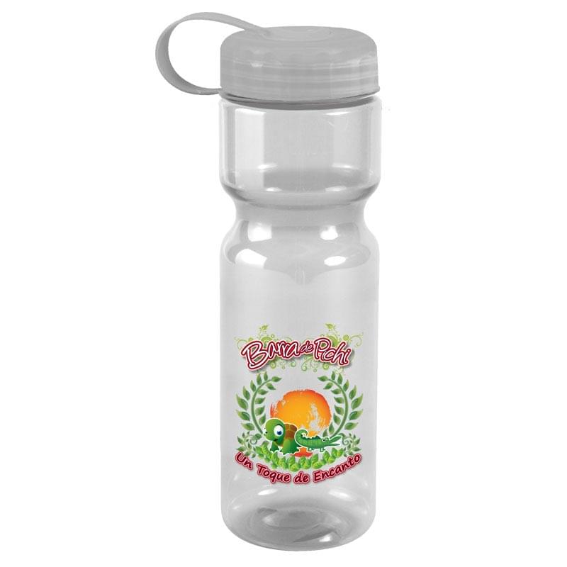 Champion - 28 oz. Trans. Bottle - Tethered Lid