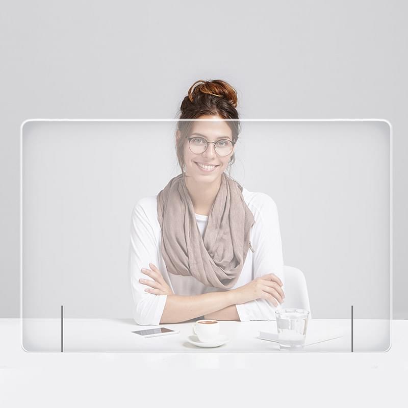 31.5"W Sneeze Guard Counter Shield