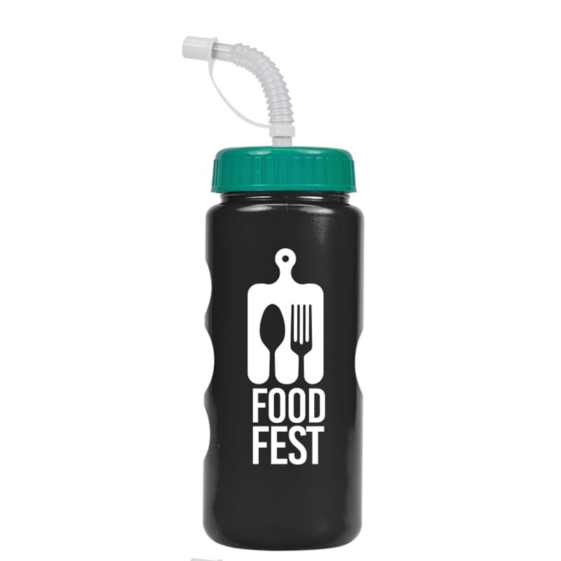 Mini Peak - 22 oz. Metalike bottle with Straw lid