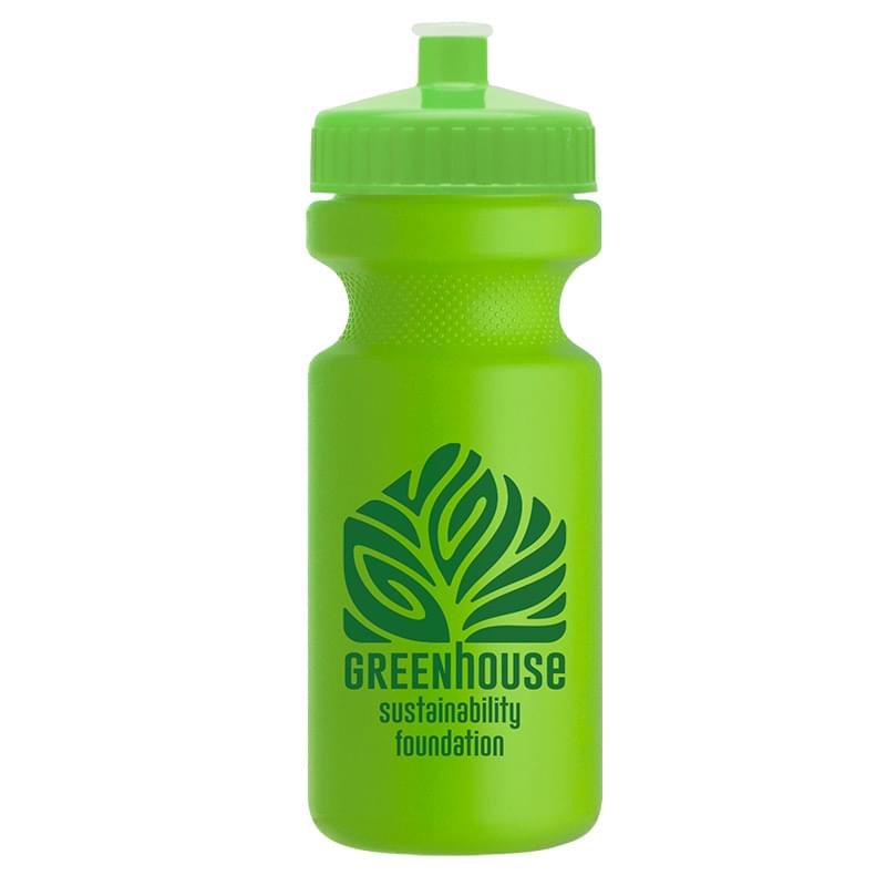 The Eco-Cyclist 22 oz. Circular Bike Bottles With Push pull lids