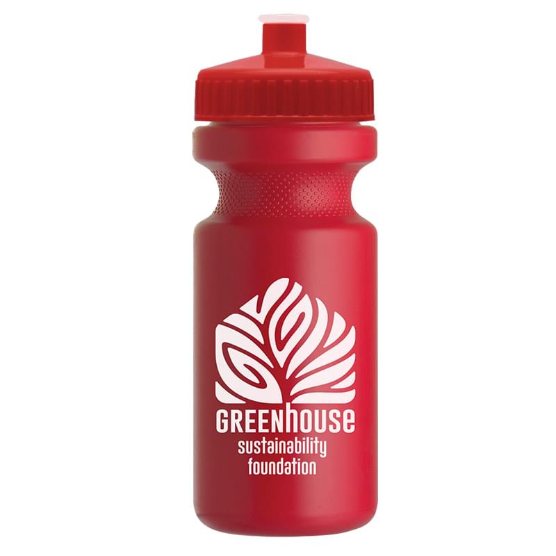 The Eco-Cyclist 22 oz. Circular Bike Bottles With Push pull lids