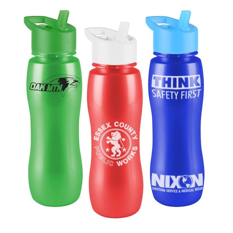 Slim Grip-M -25 oz. Metalike Bottle-Flip Straw Lid