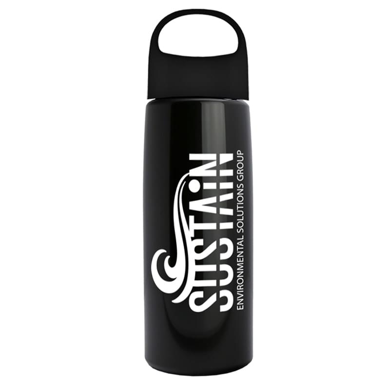 26 oz Metalike Flair Bottle with Oval Crest Lid
