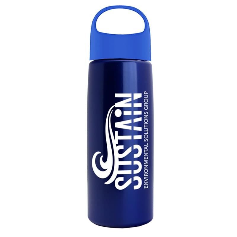 26 oz Metalike Flair Bottle with Oval Crest Lid