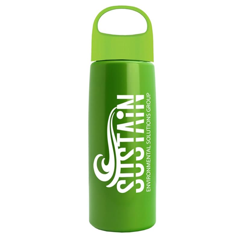 26 oz Metalike Flair Bottle with Oval Crest Lid