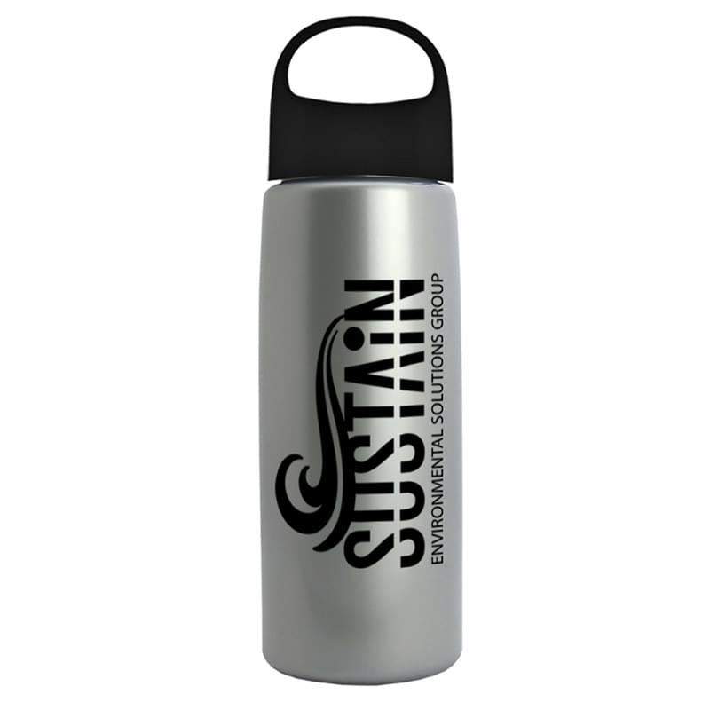 26 oz Metalike Flair Bottle with Oval Crest Lid