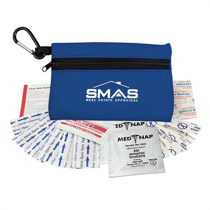 Scuba First Aid Kit Zipper Tote With Carabiner