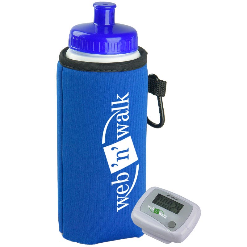 Walking Kit - Pedometer with Bottle and Holder