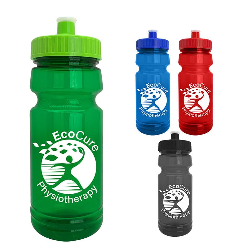 The Trainer - 24 oz. UpCycle RPET Bottle with Push-Pull Lid