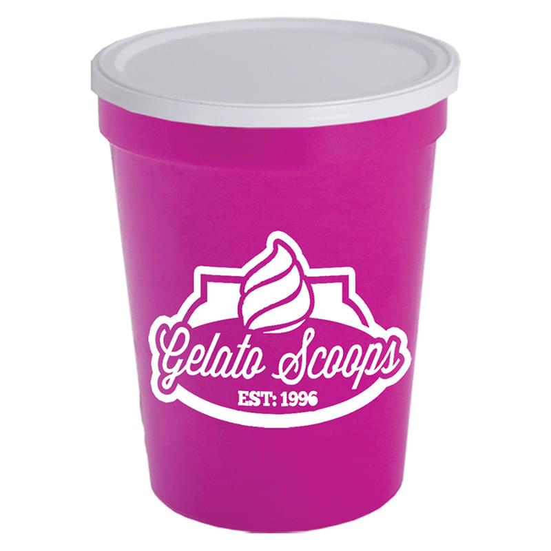 16 oz. Stadium Cup with No-Hole Lid
