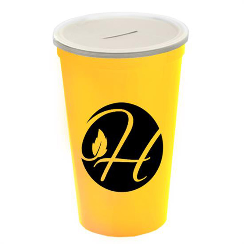 22 Oz. Stadium Cup With Coin Slot Lid