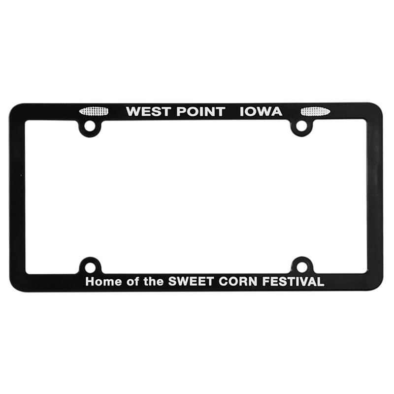 Screened Full View License Plate Frame with 4 Holes