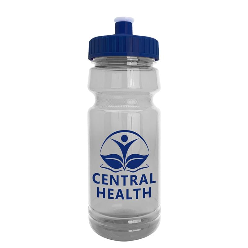 The Trainer - 24 oz. Clear Sports Bottle with Push-Pull Lid