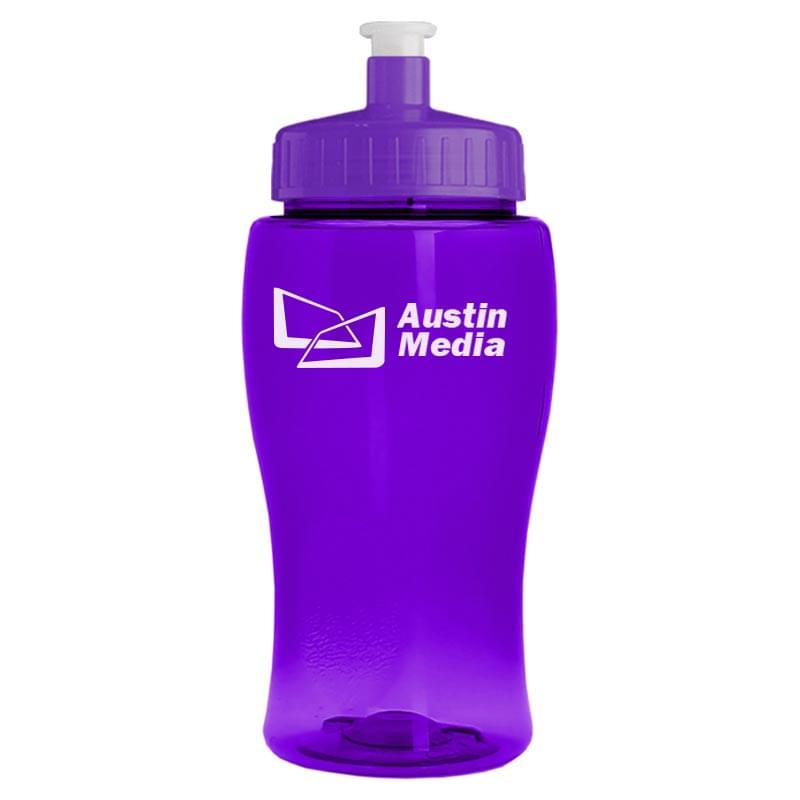 18 oz. Poly-Pure Junior Sports Bottle - Push Pull Lid