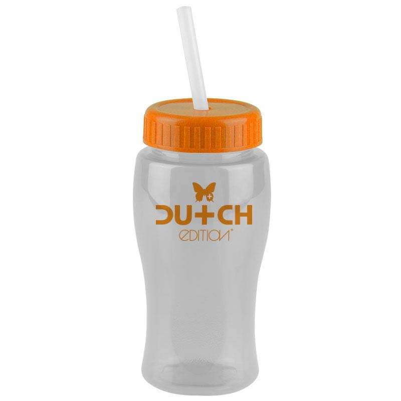 18 oz. Pure-Poly Junior Sports Bottle - Straw Lid