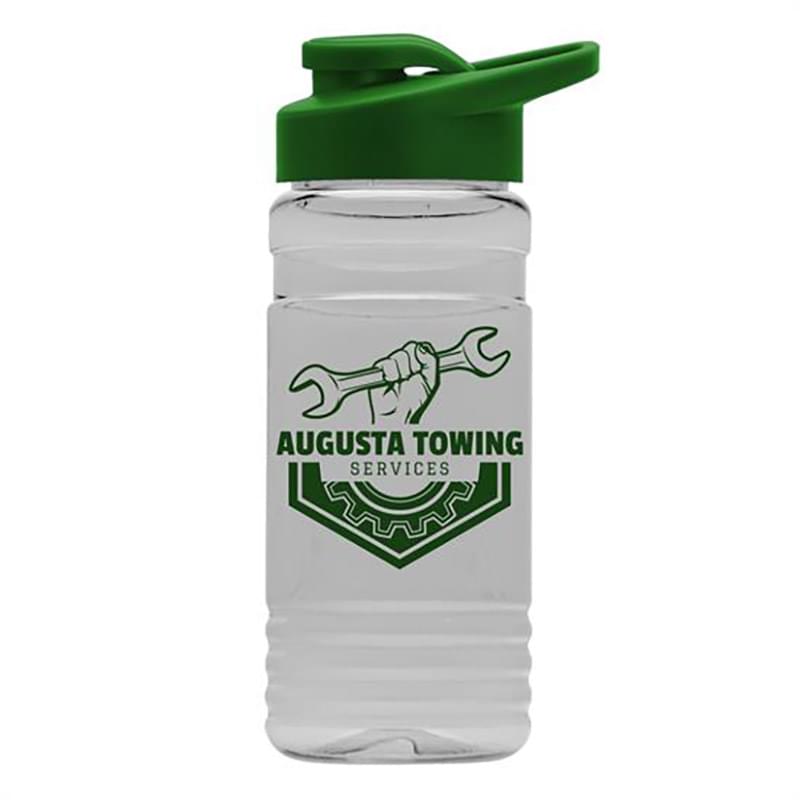 20 oz. Clear Sports Bottle with Drink-Thru Lid