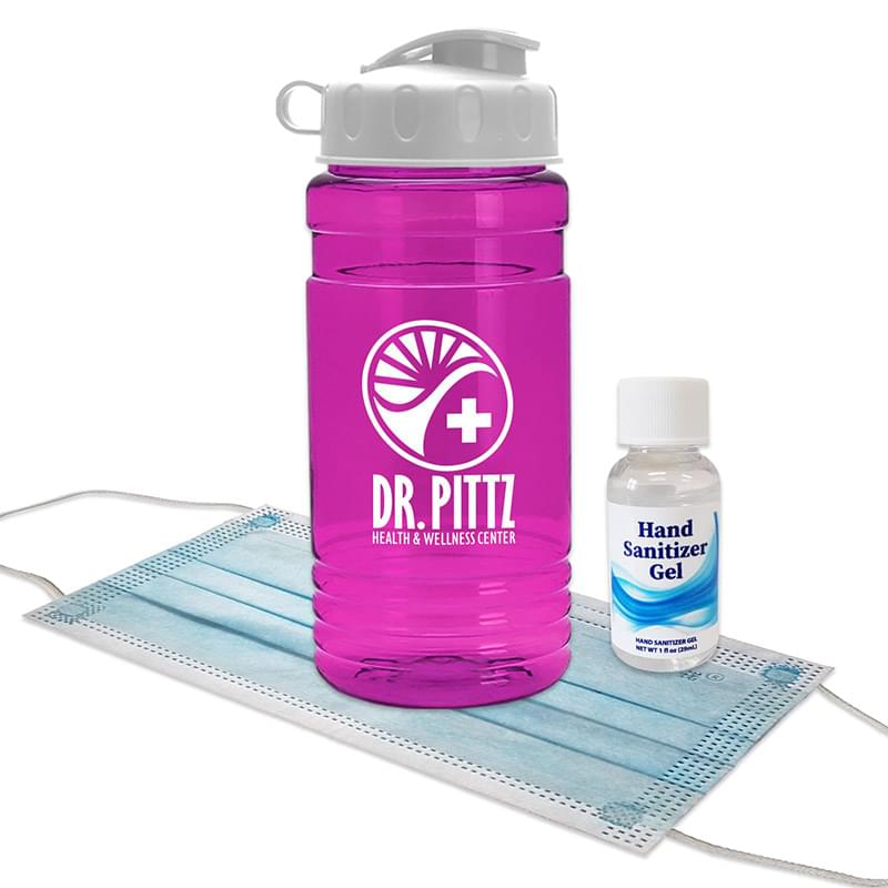 20 oz. Sport Bottle With Hand Sanitizer And Mask