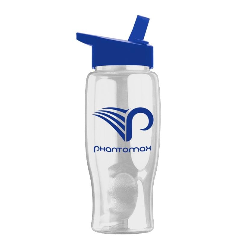 27 oz. Poly Pure Sports Bottle -Straw Handle Lid