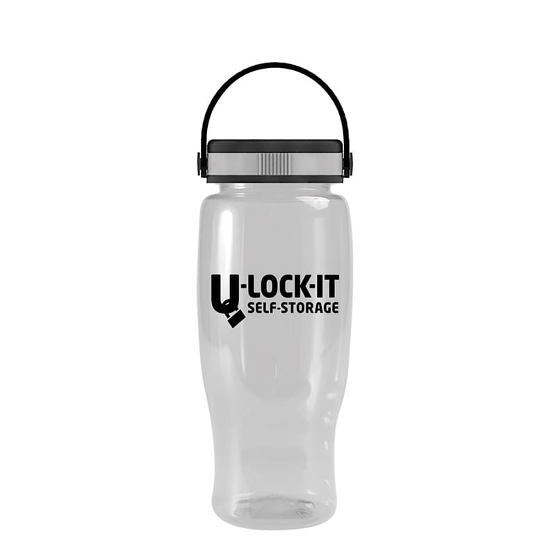 Poly-Pure -27oz. Transparent Bottle -EZ-Grip Lid