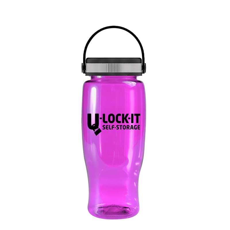 Poly-Pure -27oz. Transparent Bottle -EZ-Grip Lid