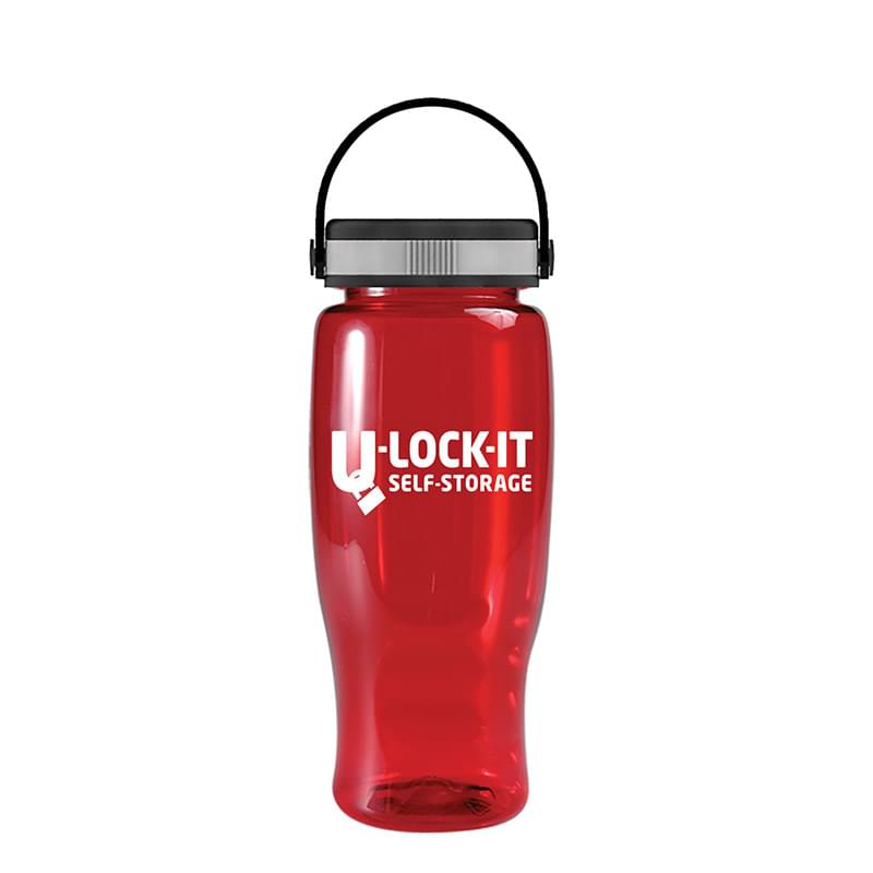 Poly-Pure -27oz. Transparent Bottle -EZ-Grip Lid