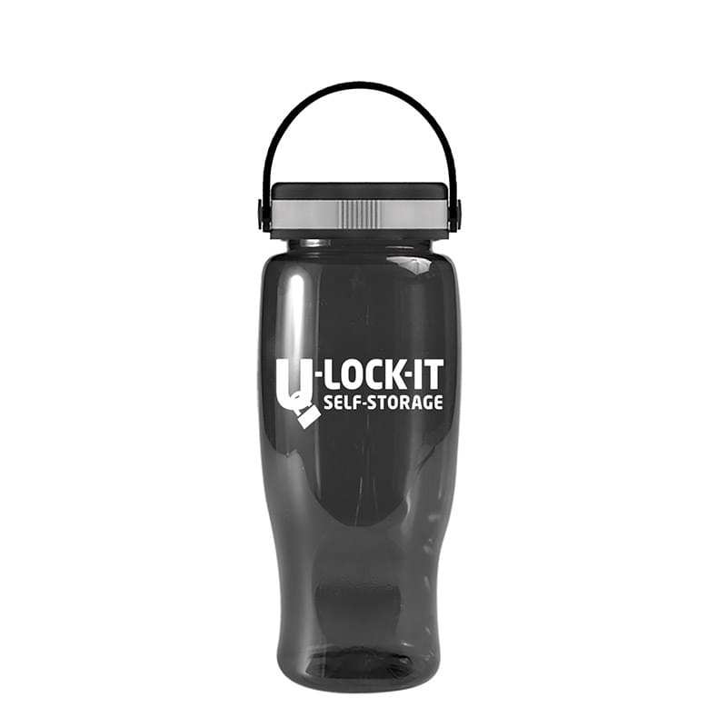 Poly-Pure -27oz. Transparent Bottle -EZ-Grip Lid