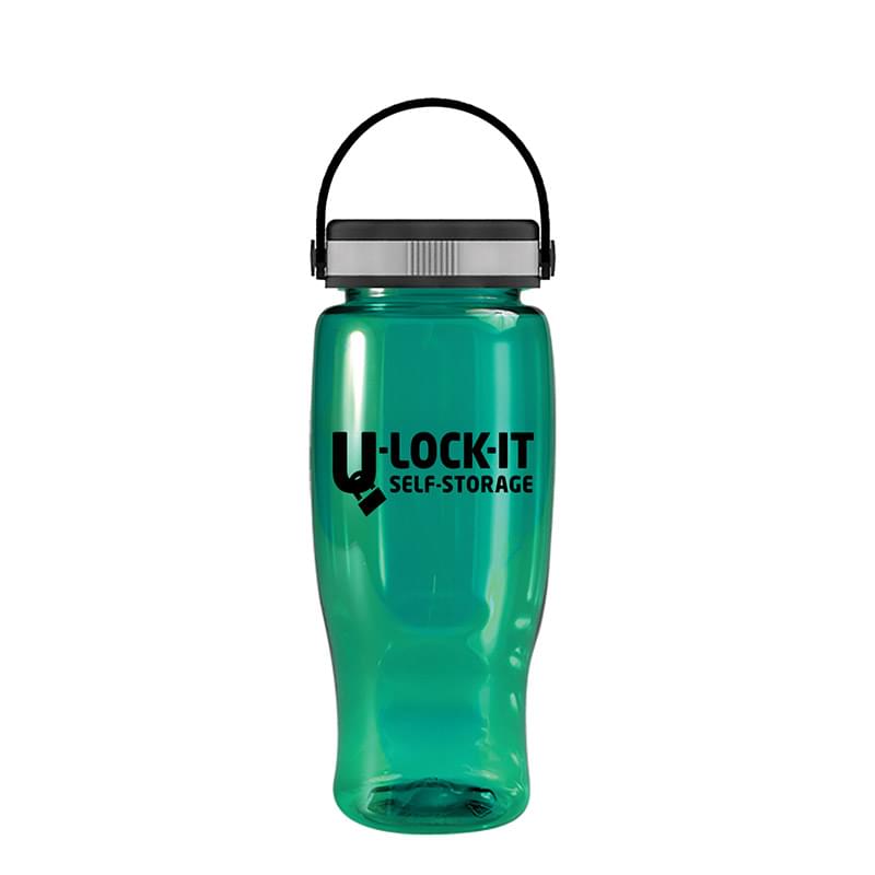 Poly-Pure -27oz. Transparent Bottle -EZ-Grip Lid